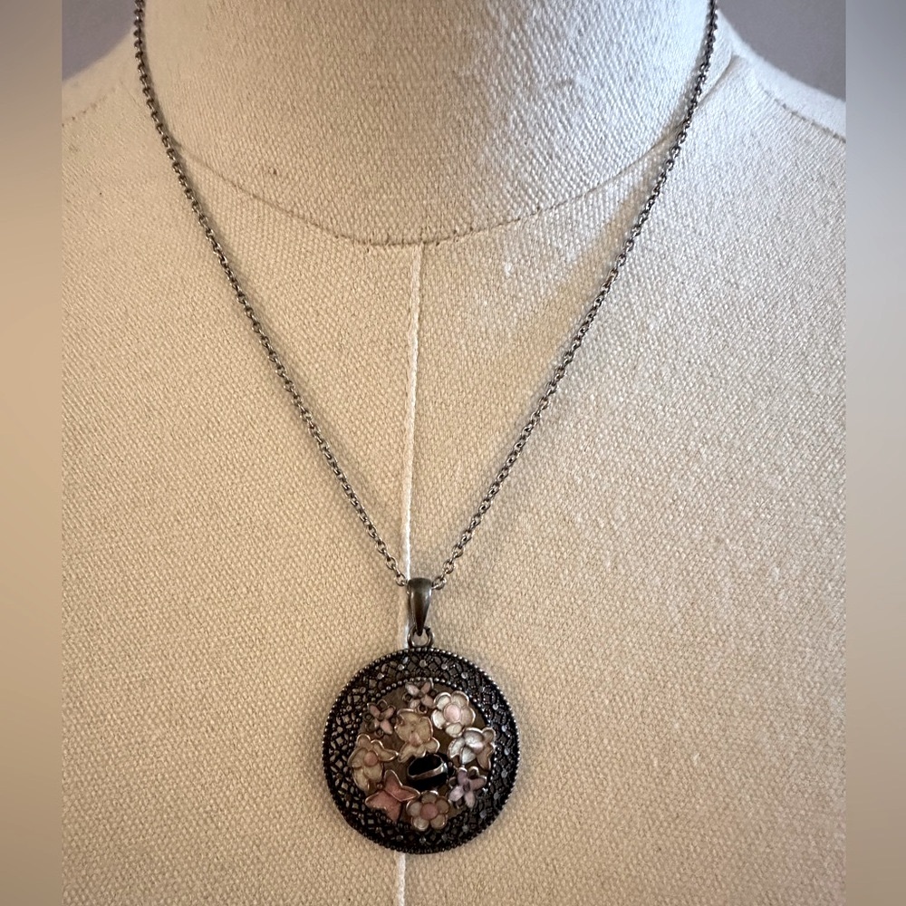 DIJOUS 925 Silver Pendant with TOUS chain